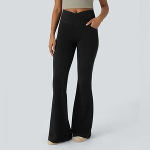 Halara Flex High Waisted Crossover Pocket Cool Touch Washed Casual Jeans L